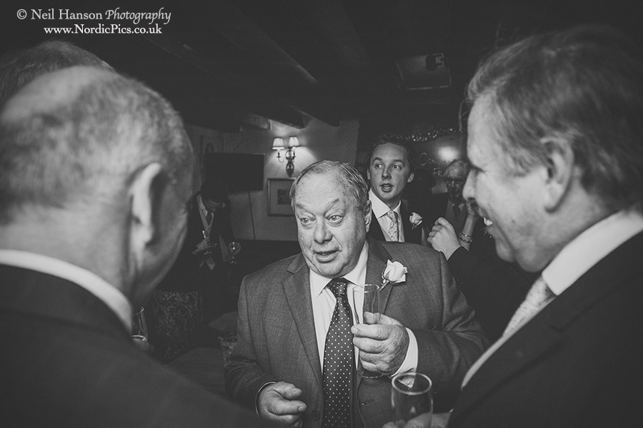 Documentary wedding photography at The Angel Burford