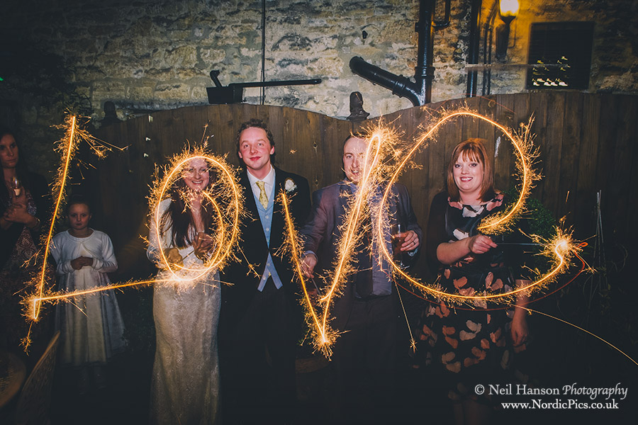 LOVE spelt out in sparklers