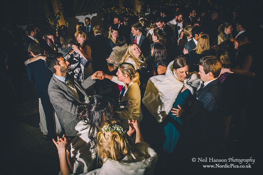 Dancing during the evening at a Wedding at Ufton Court