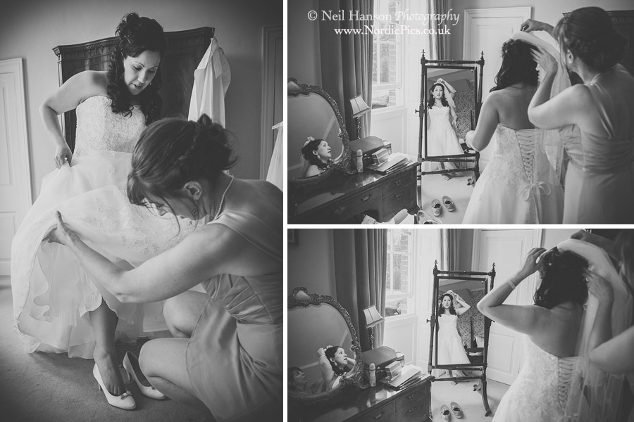 Bridal preparations in the morning