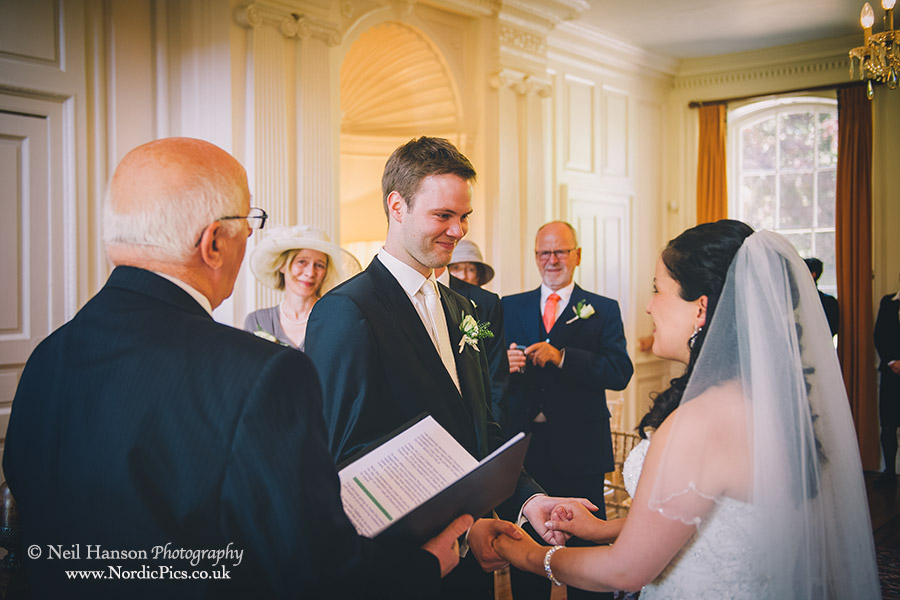 Indoor Wedding Ceremony at Ardington House