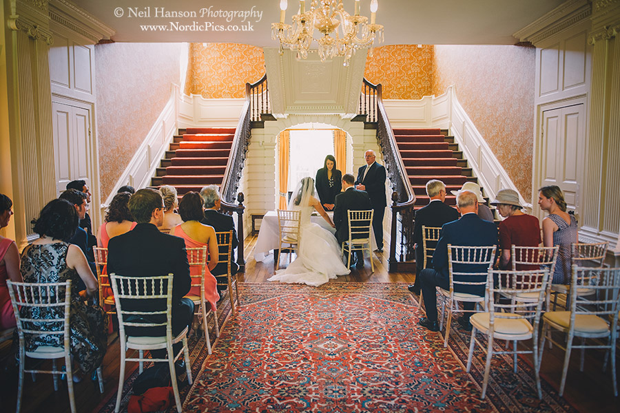 Wedding ceremony at Ardington House