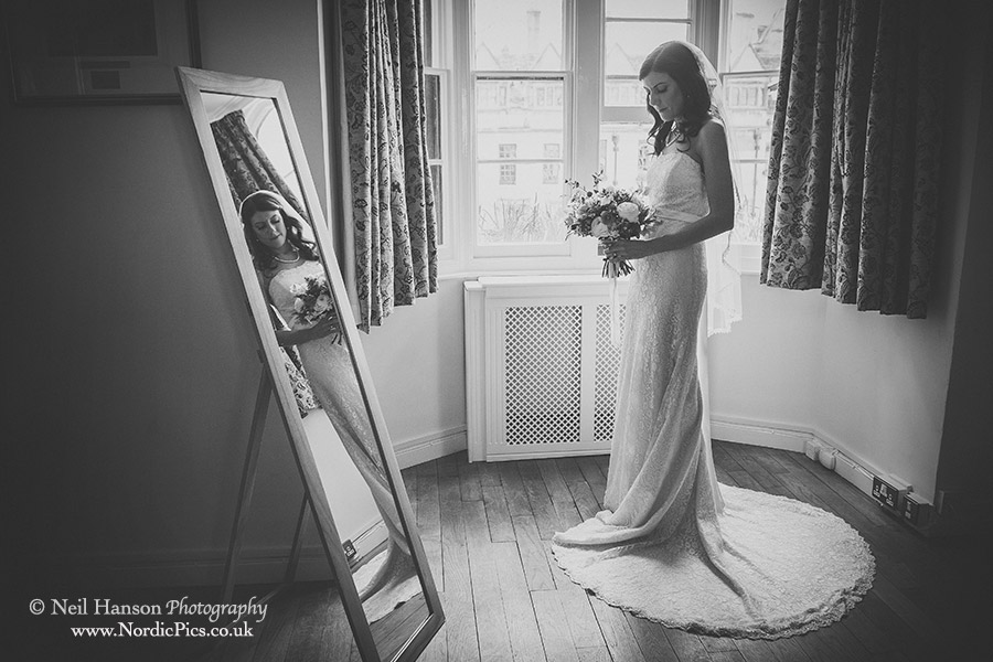 Portrait of the Bride before her Wedding at Brasenose College in Oxford