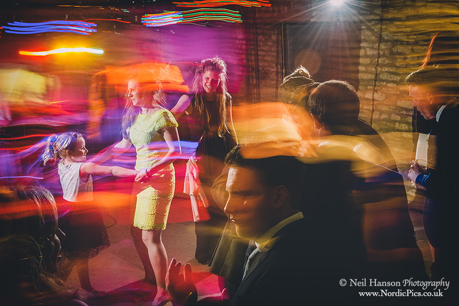 Creative dance floor photography at Caswell House