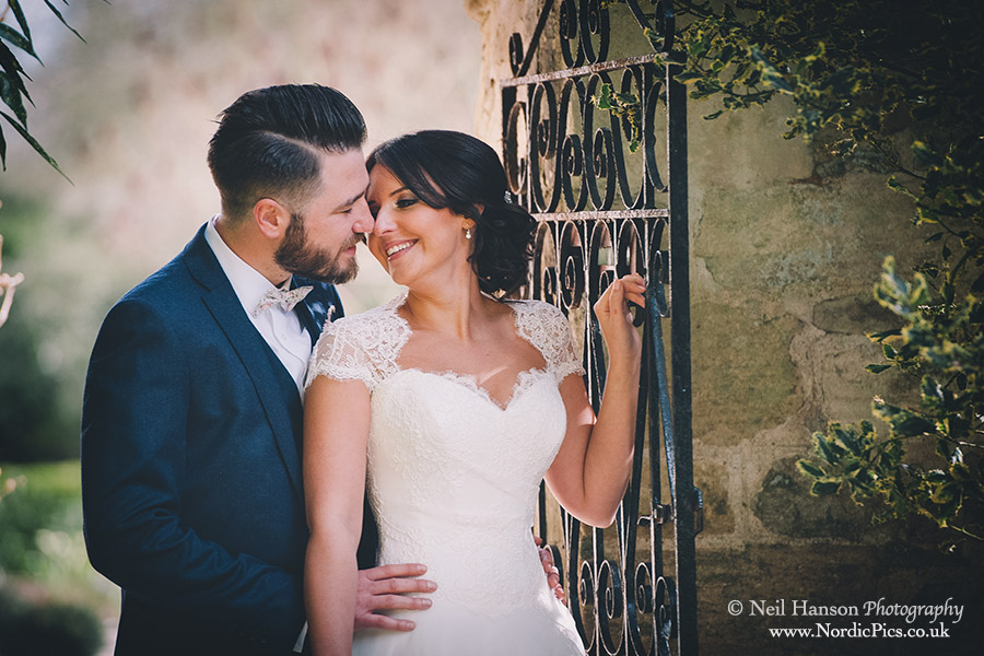 Creative romantic natural wedding portraits at Caswell House by Neil Hanson