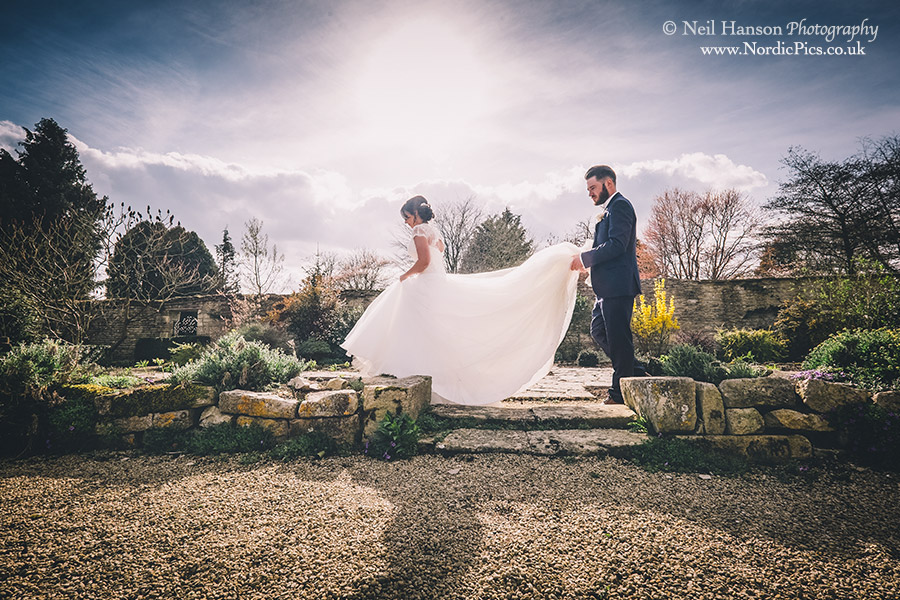 Creative Wedding photography for Caswell House by Neil Hanson