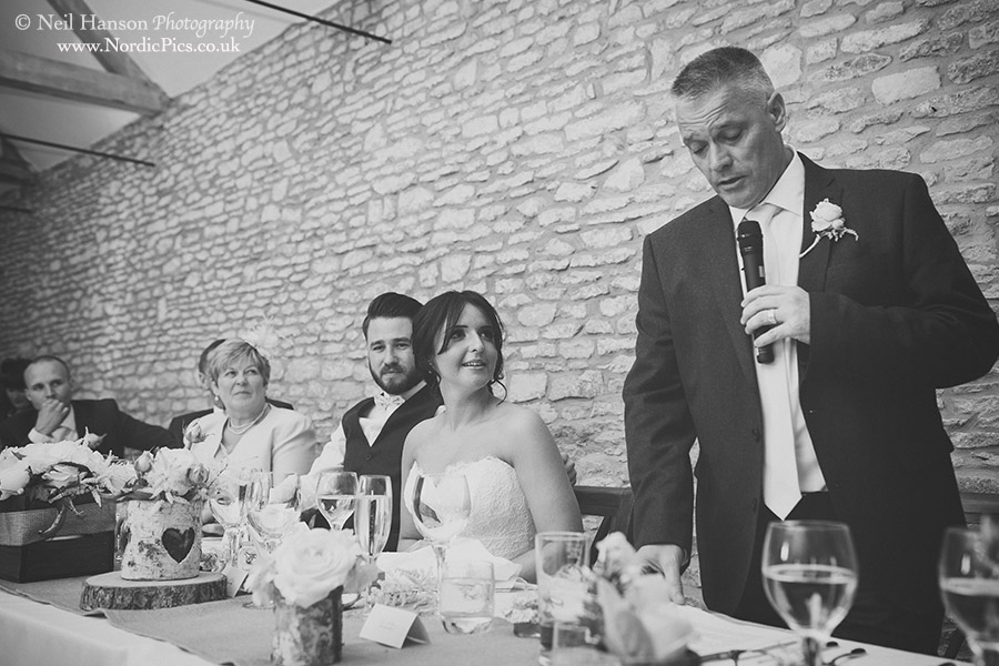 Father of the Bides Wedding speech at Caswell House