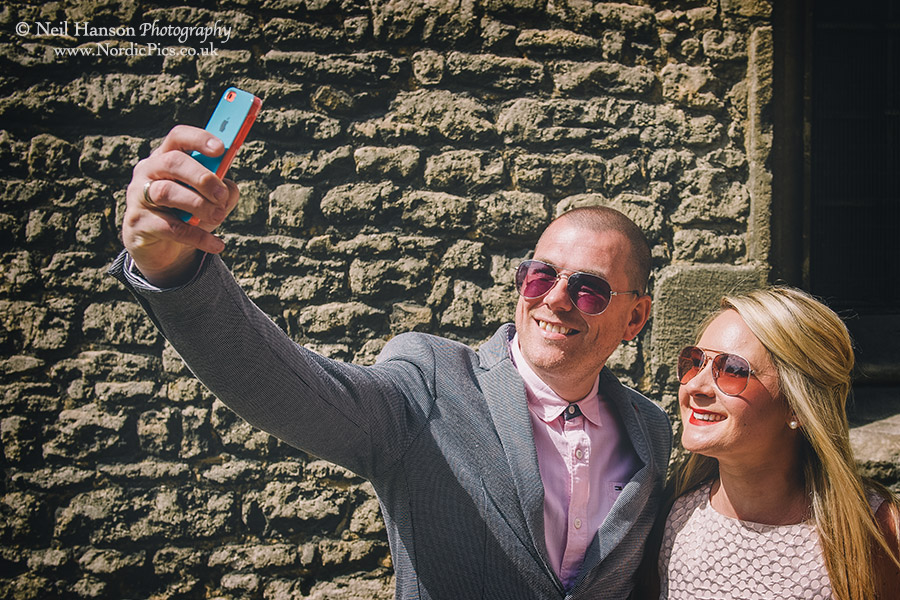 Wedding day selfies