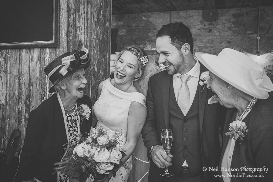 Fun and laughter at a wedding reception at The Crown & Thistle Abingdon
