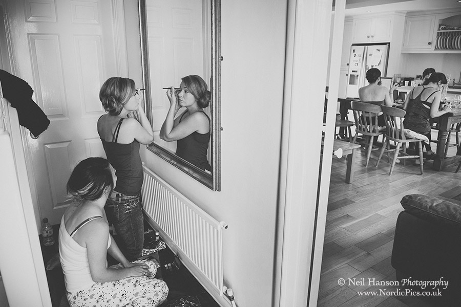 Morning preparations in the Brides house