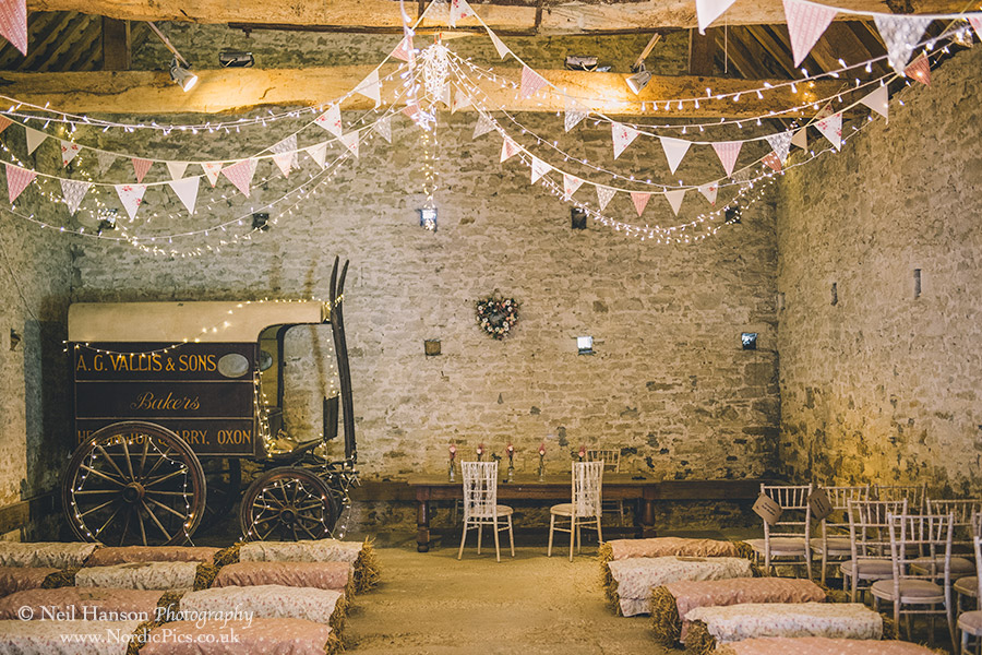 Wedding Ceremony room at Cogges Farm Witney