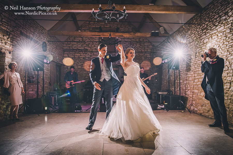 Bride and Grooms first dance at a Caswell House Wedding