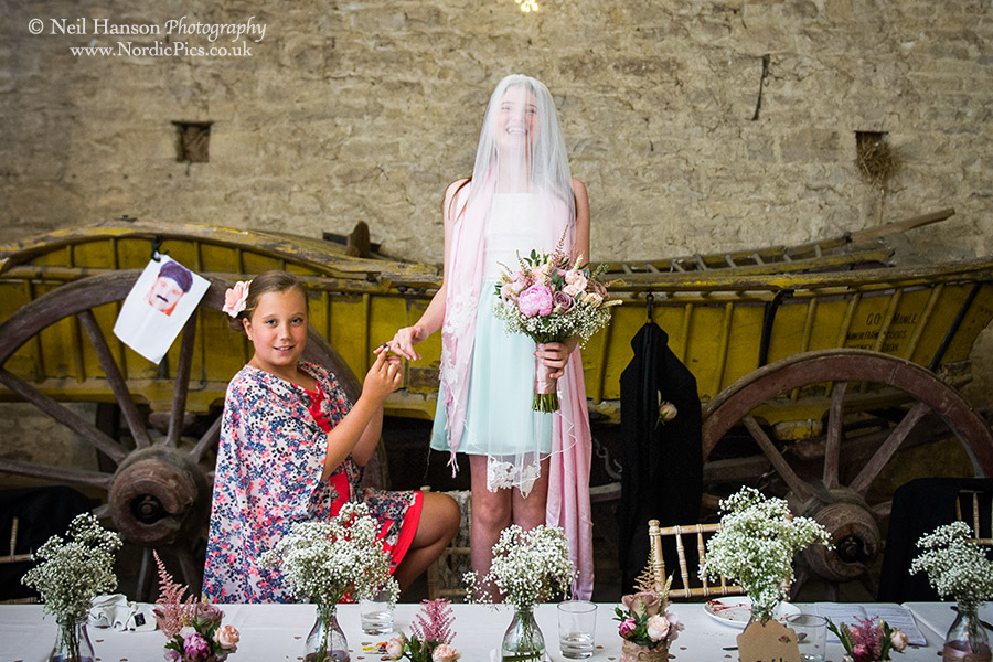 A wedding re-enactment at Cogges Farm