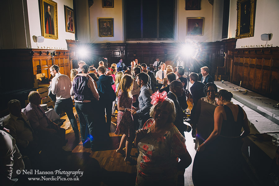 Evening Wedding party at University College Oxford