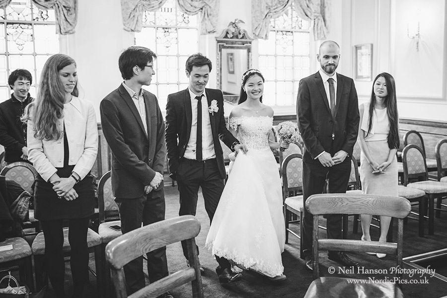 Wedding ceremony at Oxford registry Office