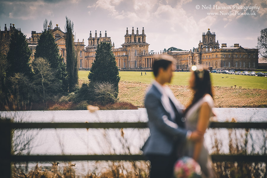 Bride and Groom at Blenheim Palace