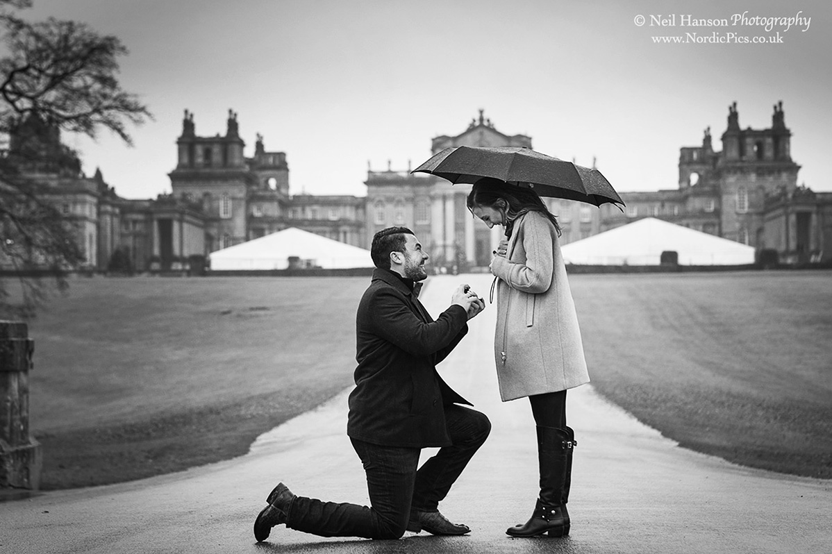 Wedding Proposal at Blenheim Palace