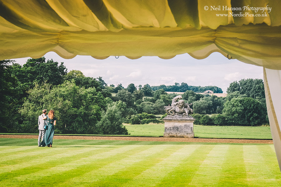 View from the marquee at Rousham House