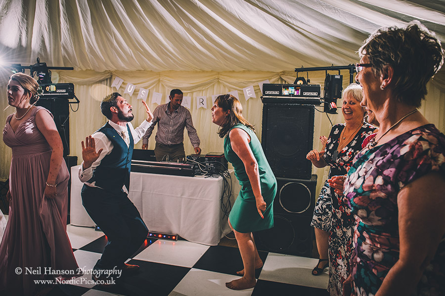 Wedding dancing at Rousham House
