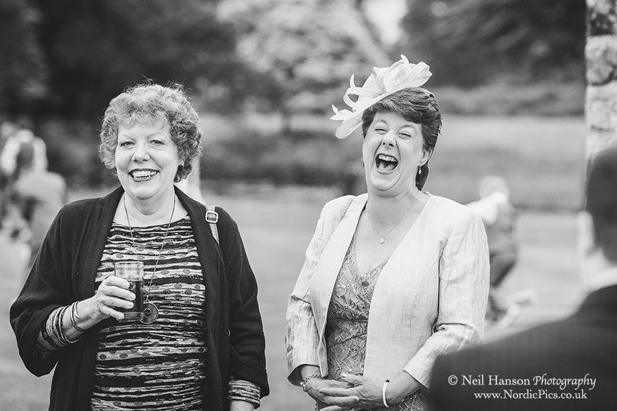 Guests enjoying a Wedding at Hever Castle in Kent