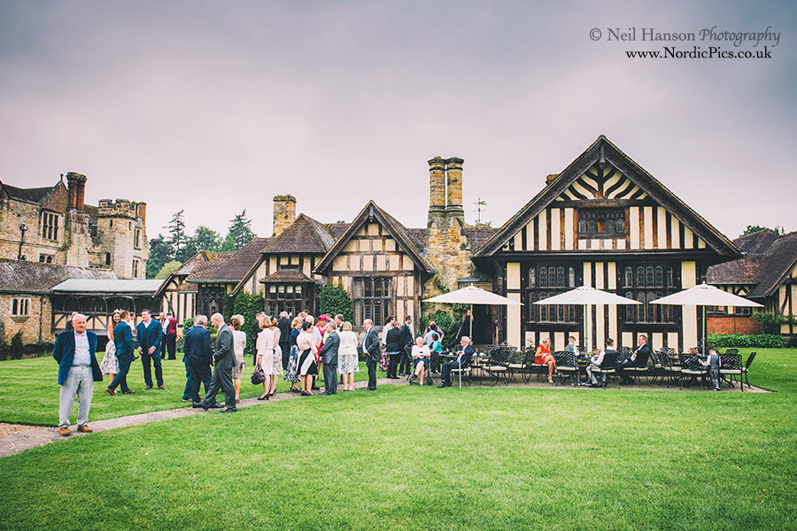 Drinks reception at Hever Castle Wedding