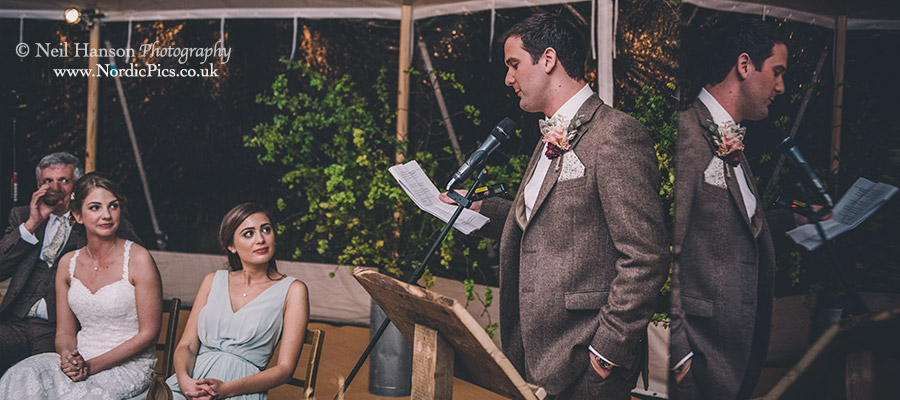 Wedding speeches at Soho Farmhouse