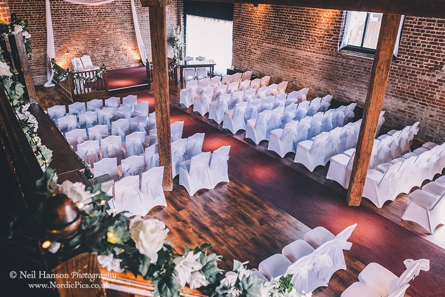 Wedding Ceremony room at Cooling Castle Barn in Kent