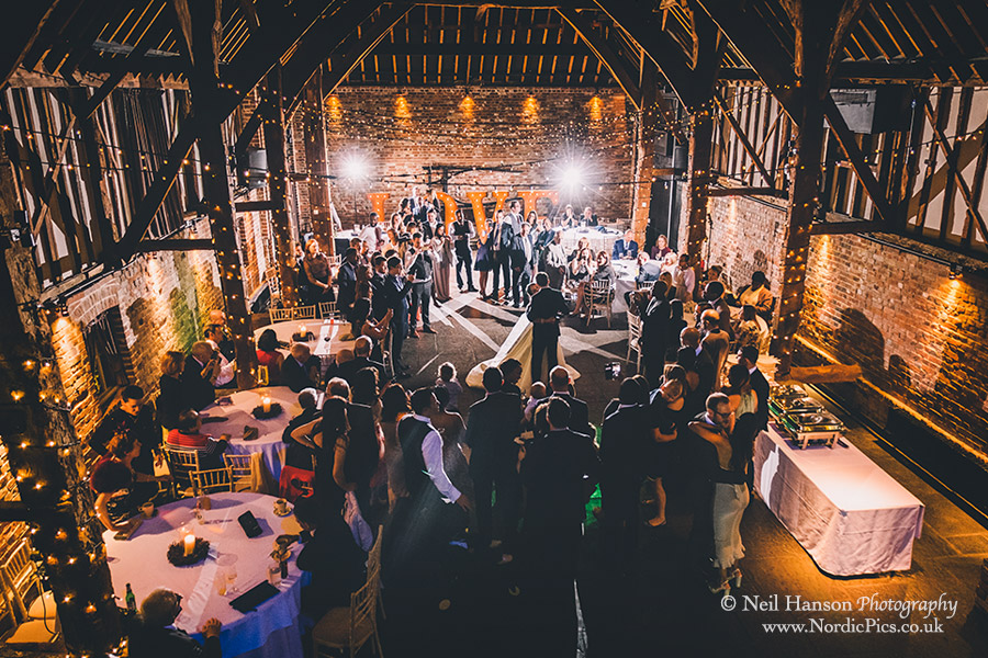 Bride & Grooms first dance at Cooling Castle Barn