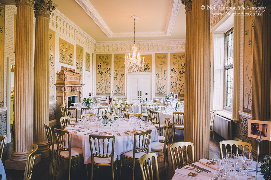 Wedding Breakfast room at Hampden House