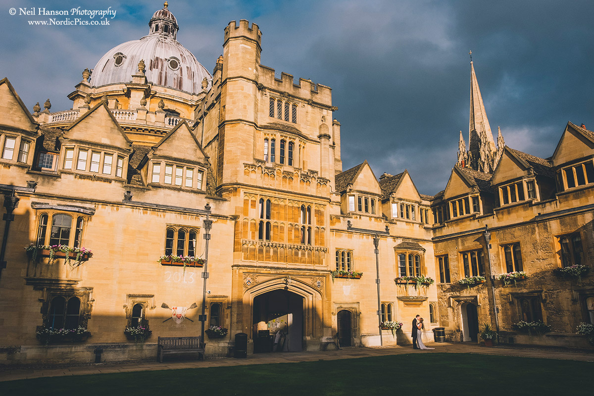 Brasenose College Oxford Wedding Photography by Neil Hanson