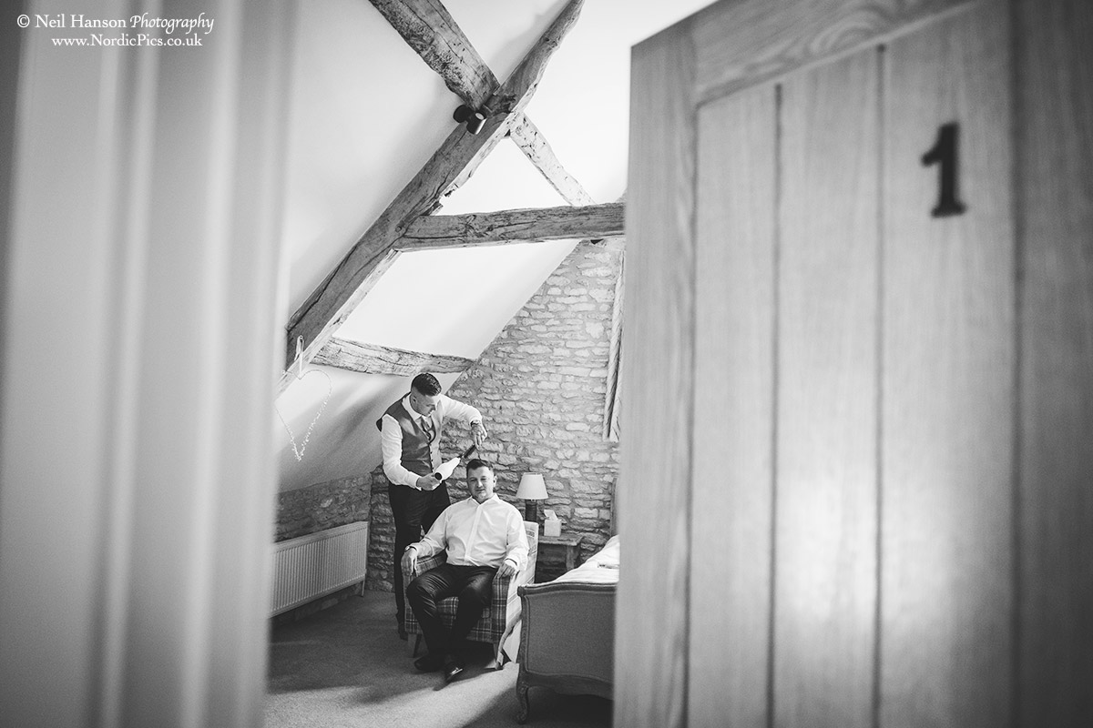 Groom prep at Caswell House