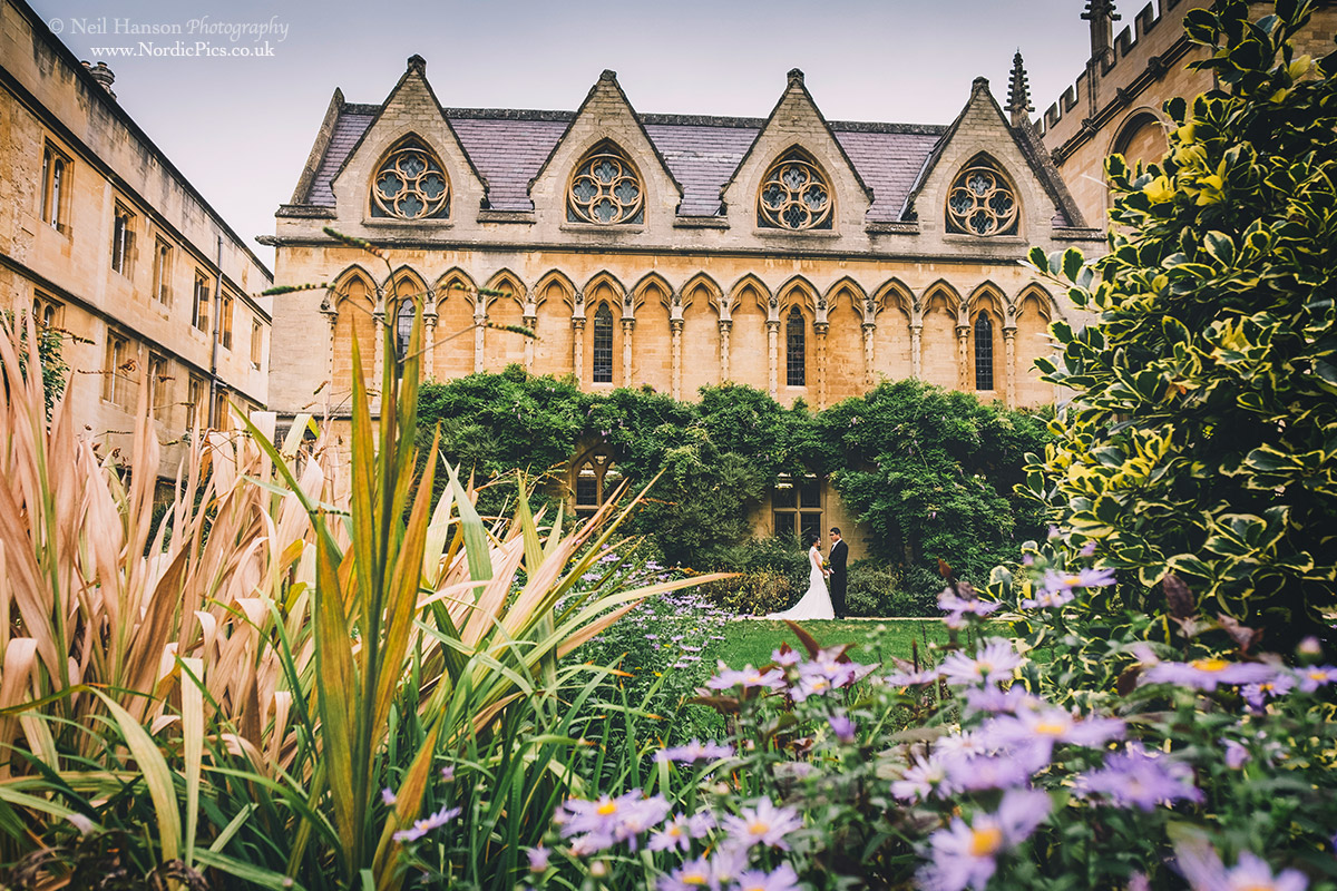Exeter College Oxford asian pre-wedding photo-shoot by neil hanson