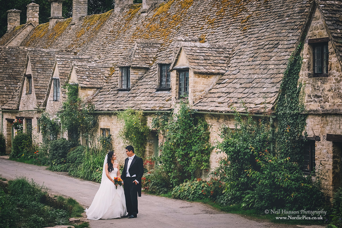 Bibury in The Cotswolds for an Asian pre-wedding by neil hanson photography