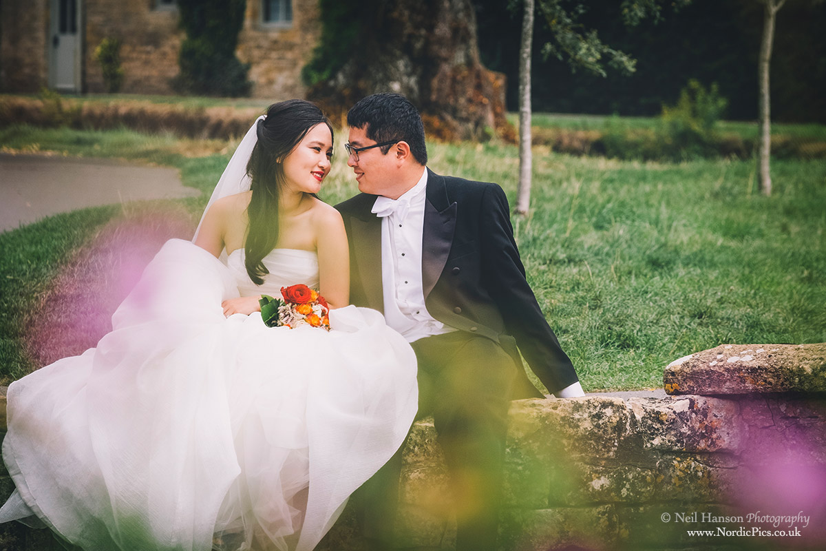Asian couple on their pre-wedding photo-shoot in the Cotswolds