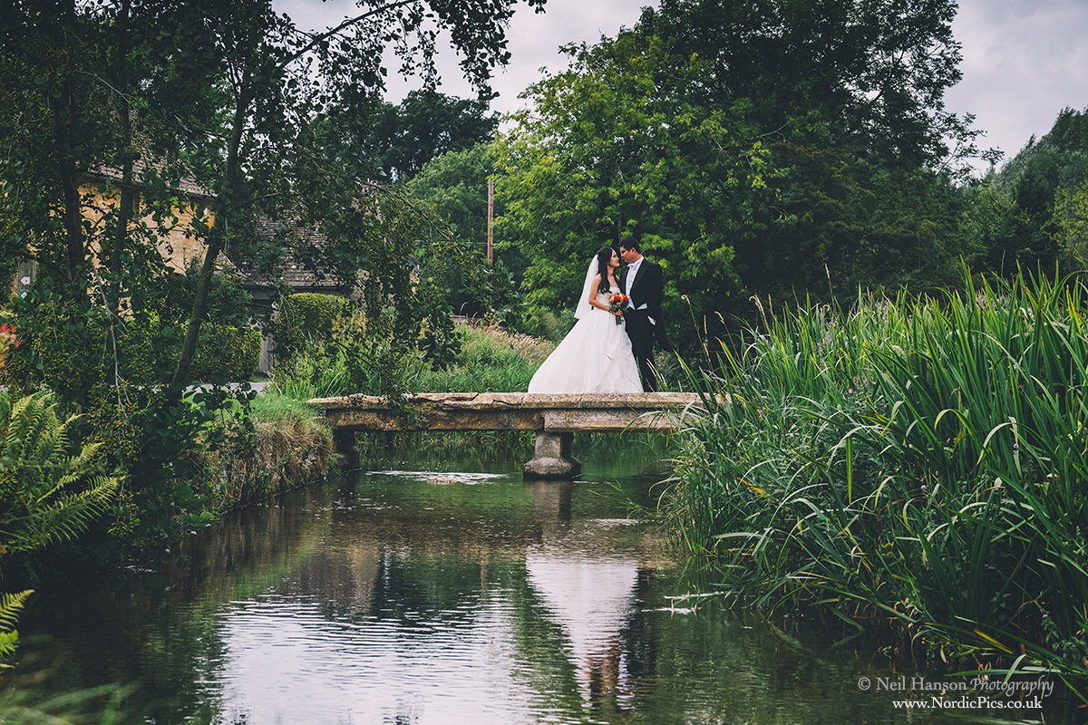 Asian couple in Lower Slaughter Gloucestershire