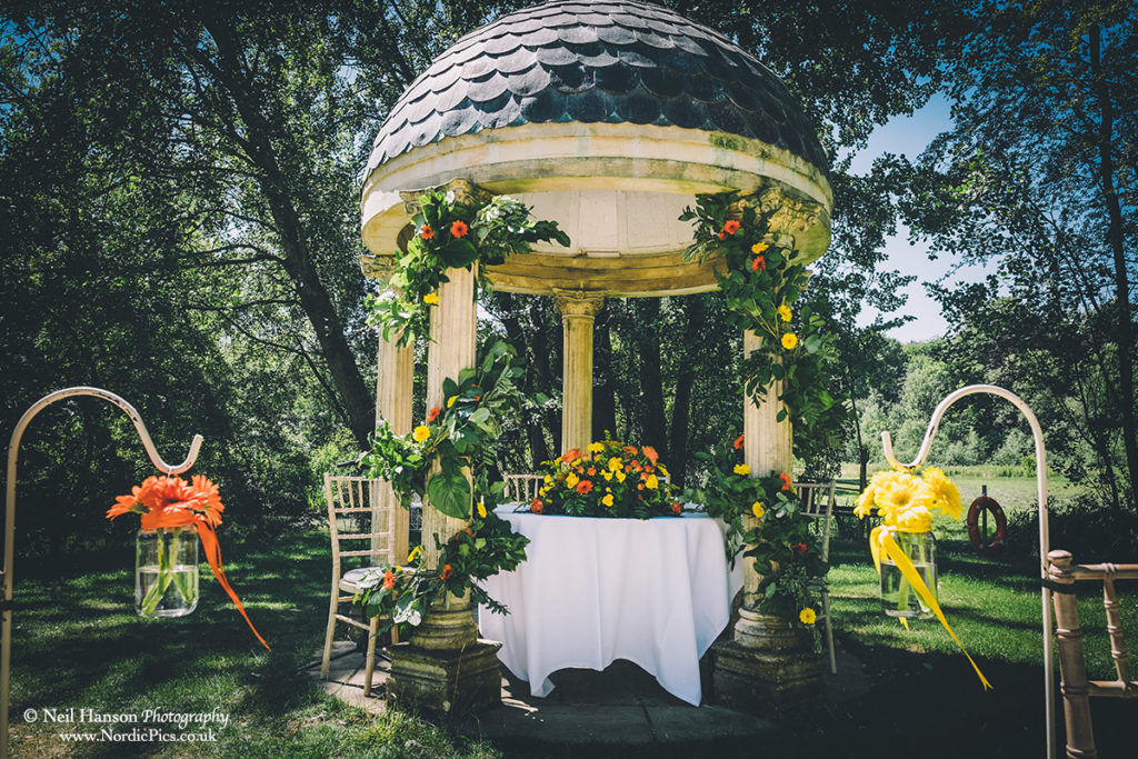 The Outdoor Wedding Temple at The Old Swan & Minster Mill