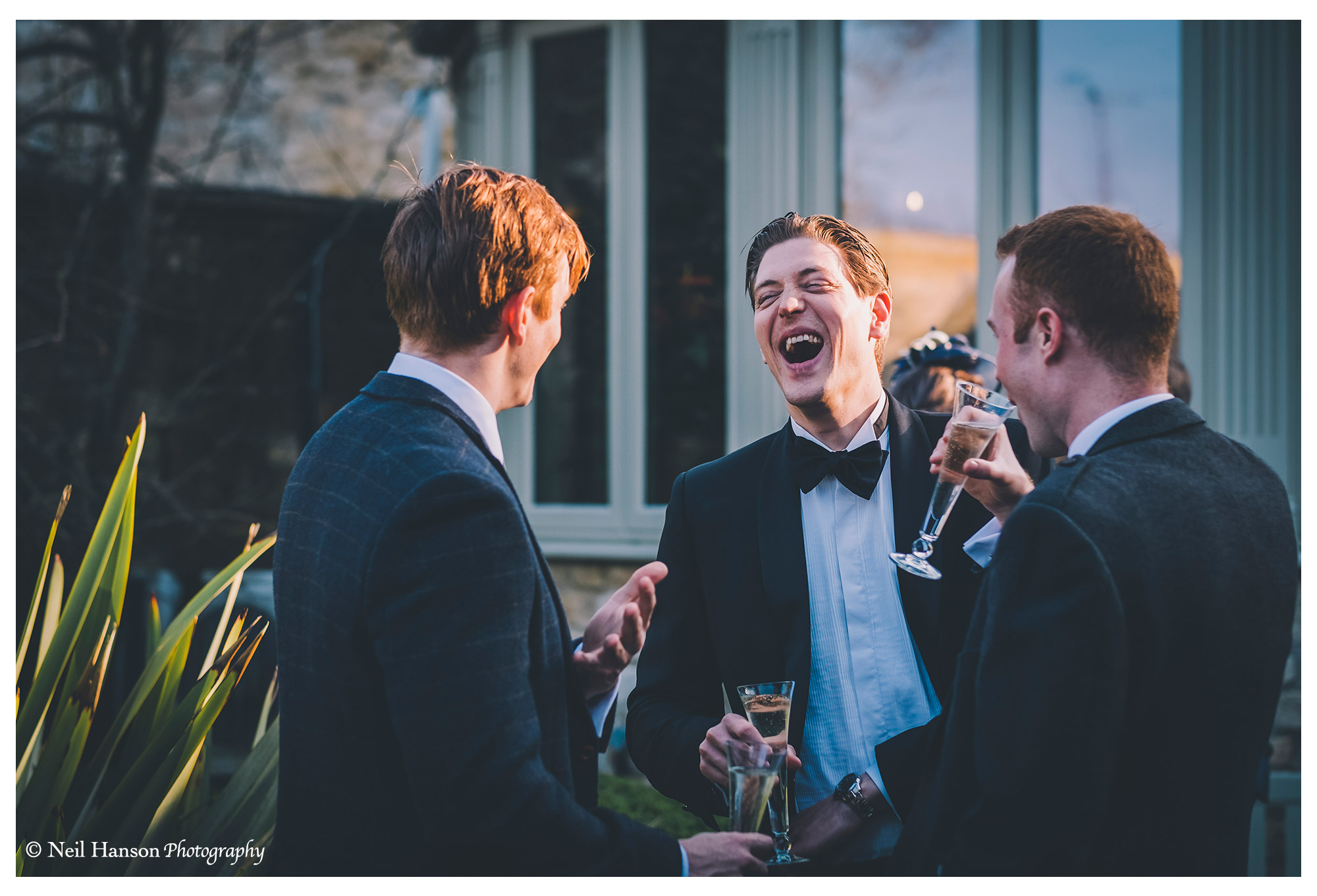 Wedding Guests laughing