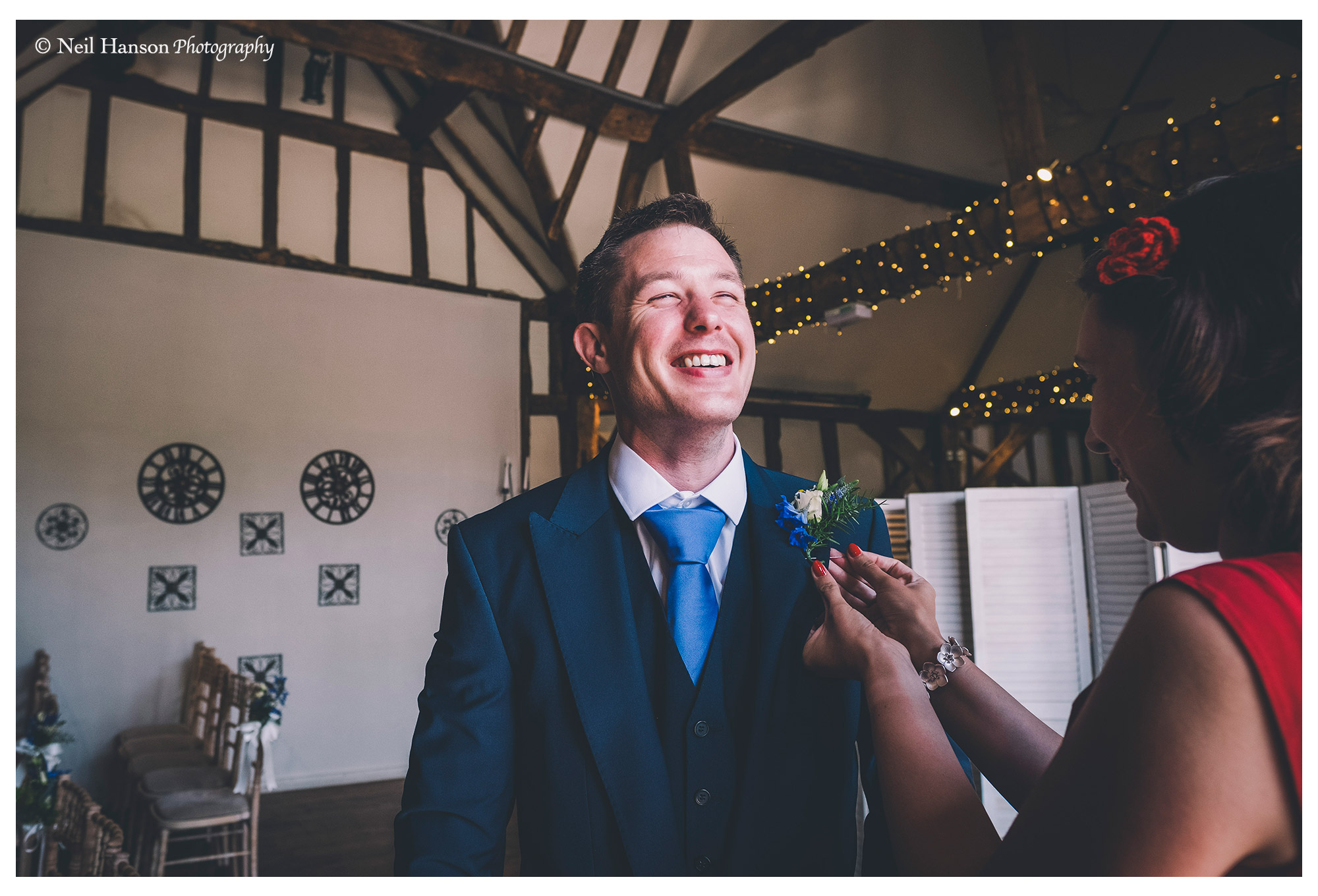 Best Man at a Wedding at Old Luxters Barn in the Chilterns